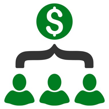 Satış huni düz glif simgesi