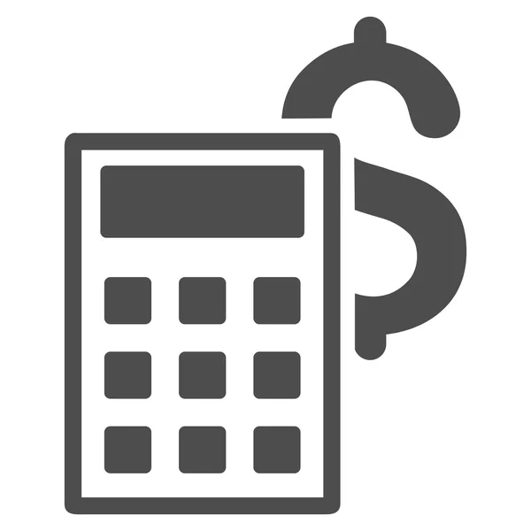 Business Calculator Flat Glyph Icon — Stock Photo, Image