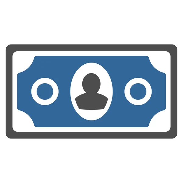 Billete Flat Glyph Icon —  Fotos de Stock