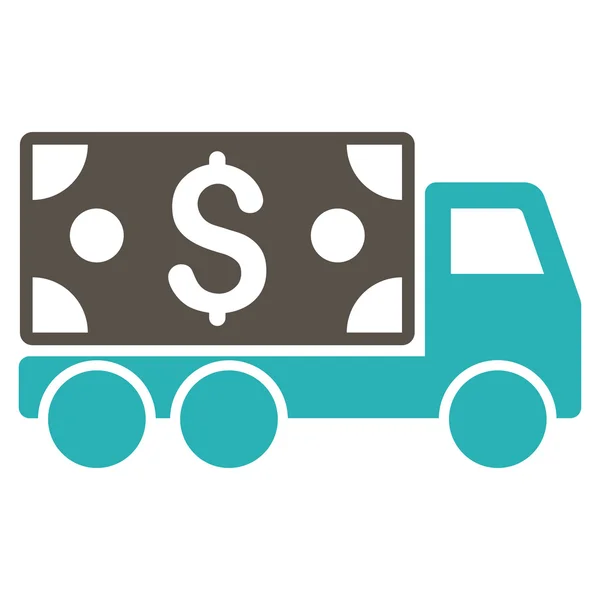 Cash Delivery Flat Glyph Icon — Stock Photo, Image