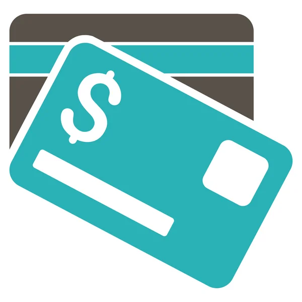 Bankkarten flaches Glyphen-Symbol — Stockfoto