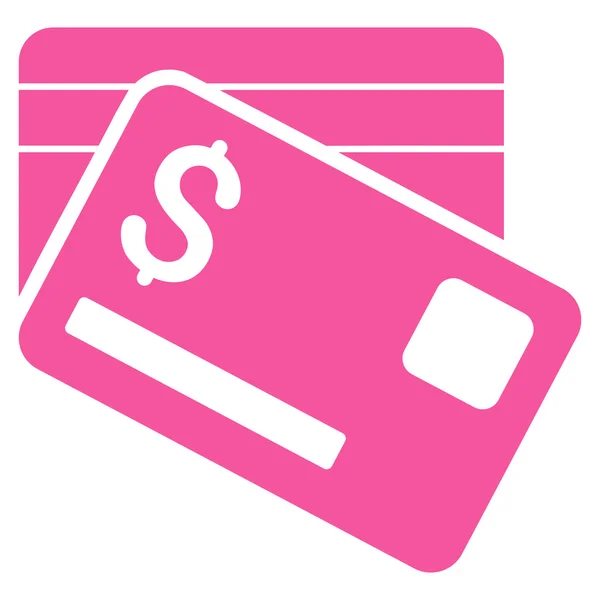 银行卡平标志符号图标 — 图库照片