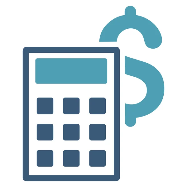 Business Flat Glyph calculatorpictogram — Stockfoto