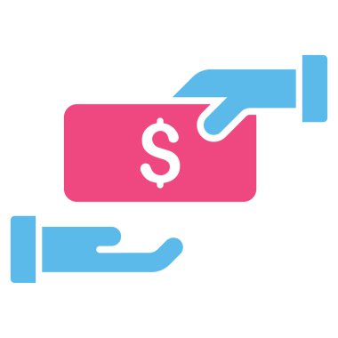 Rüşvet düz glif simgesi