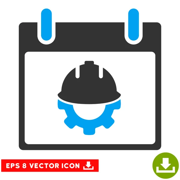 Calendário de desenvolvimento Dia Vector Eps Ícone — Vetor de Stock