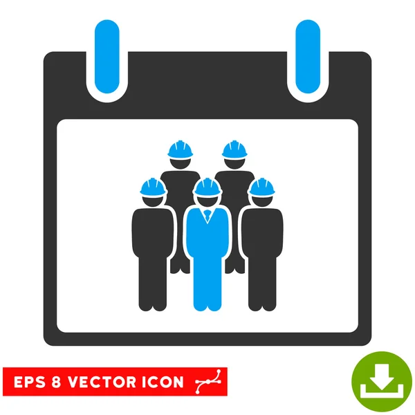 Mitarbeiter Kalender Tag Vektor eps Symbol — Stockvektor