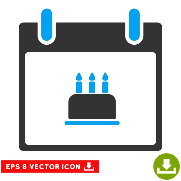 Geburtstagstorte Kalender Tag Vektor eps Symbol — Stockvektor