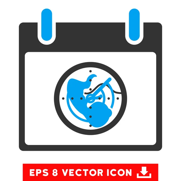 Radar Calendar Day Vector Eps Icon — Stock Vector