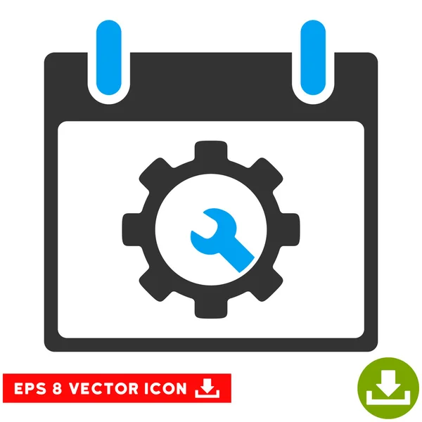 Opciones Herramientas Calendario Día Vector Eps Icono — Vector de stock