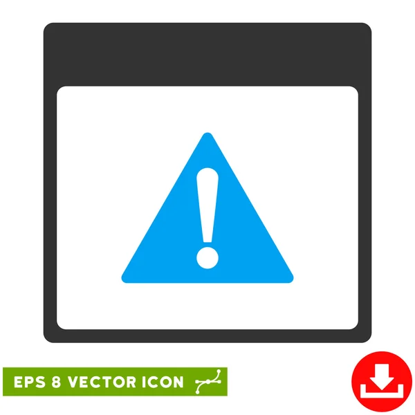 Error Calendar Page Vector Eps Icon — Stock Vector