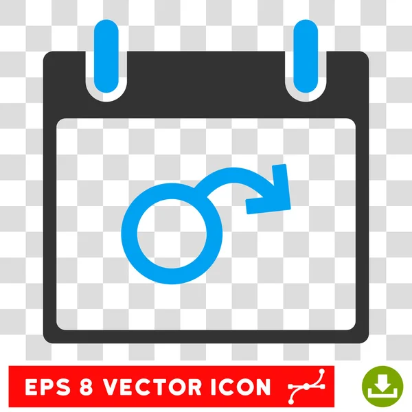 Impotence Calendar Day Eps Vector Icon — Stock Vector