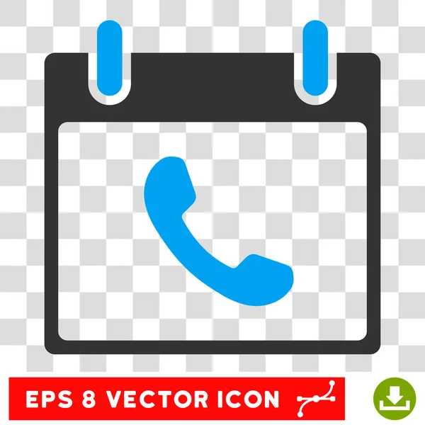 Calendário do telefone Dia Eps Vector Ícone — Vetor de Stock