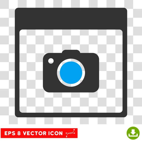 Foto Camera kalenderpictogram pagina Eps Vector — Stockvector