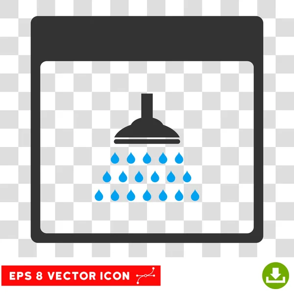 Dusche Kalender Seite eps Vektor Symbol — Stockvektor