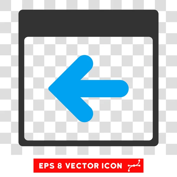Previous Calendar Day Eps Vector Icon — Stock Vector