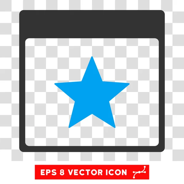 Sterne-Kalenderseite eps Vektor-Symbol — Stockvektor