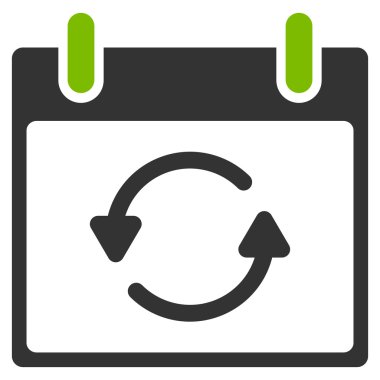 Takvim gün düz simgesini Yenile