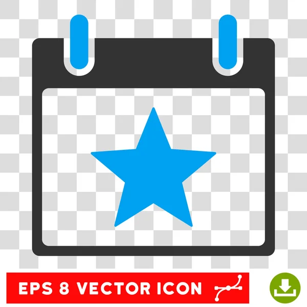 Star kalender tag eps vektorsymbol — Stockvektor