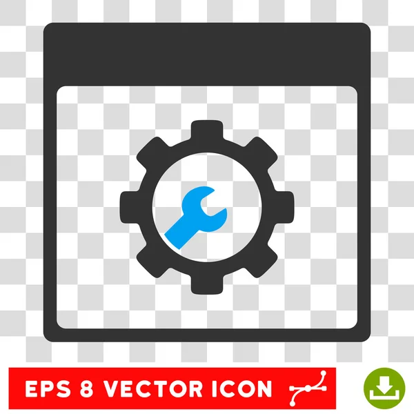 Ferramentas de Configuração Página de Calendário Eps Vector Icon —  Vetores de Stock