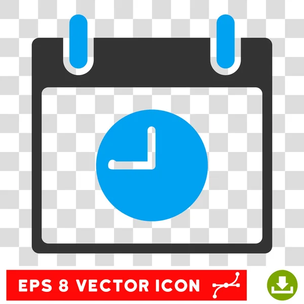 Horloge Calendrier Jour Eps Icône vectorielle — Image vectorielle