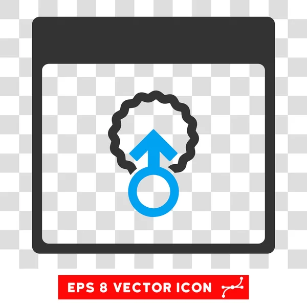 Página do Calendário de Penetração Celular Eps Vector Icon — Vetor de Stock