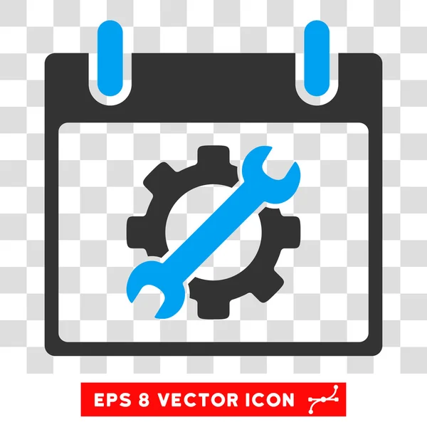 Herramientas de configuración Calendario Día Eps Vector Icono — Vector de stock