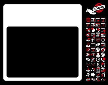 Takvim sayfası şablon düz vektör simgesi Bonus ile