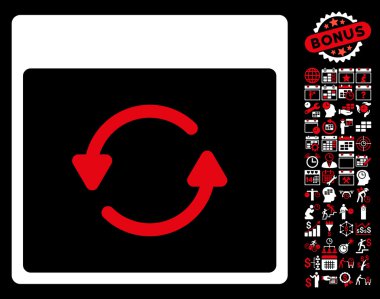 Update takvim sayfa düz vektör simgesi Bonus ile