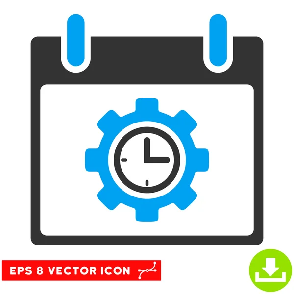 Time Gear Calendar Day Векторні піктограми Eps — стоковий вектор