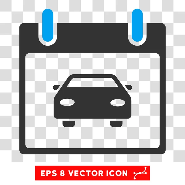 Calendário do carro Dia Eps Vector Ícone — Vetor de Stock