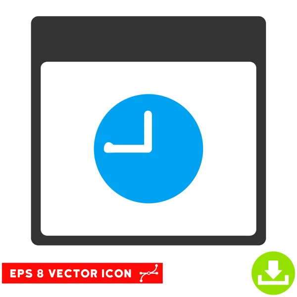 Pagina calendario orologio Icona Eps vettoriale — Vettoriale Stock
