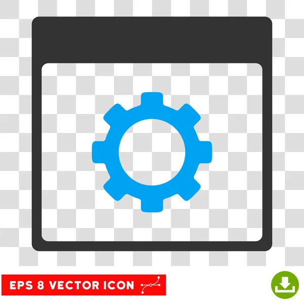 Opções de engrenagem Calendário Página Eps Vector Icon —  Vetores de Stock