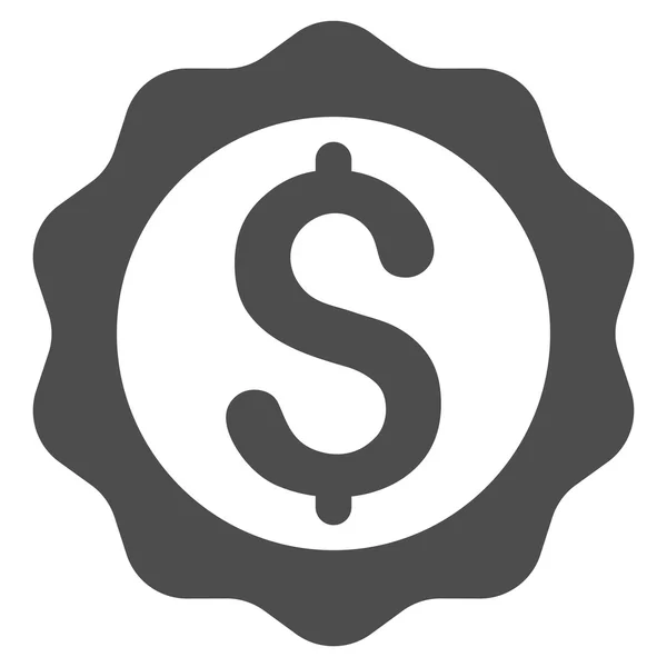 Selo bancário selo de vetor plano ícone — Vetor de Stock