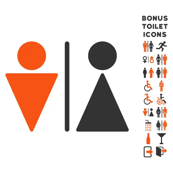 Плоская векторная икона и бонус — стоковый вектор
