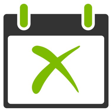 Takvim gün düz simgesini reddetmek