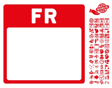 Cuma ile Bonus sayfa düz vektör simge takvim