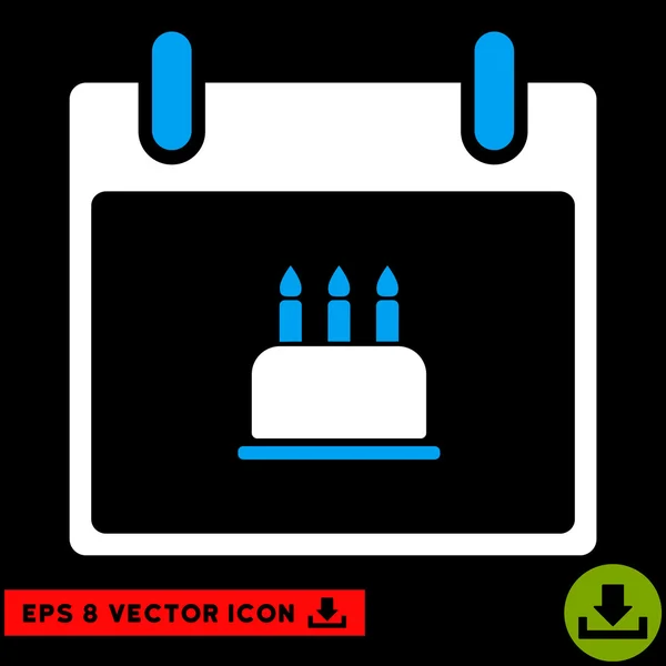 Векторная икона Дня рождения торта — стоковый вектор