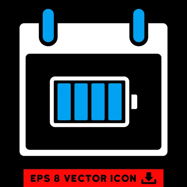 Calendario de la batería Día Vector Eps icono — Vector de stock