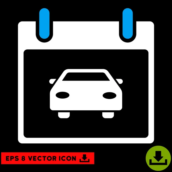 Auto Kalender Tag Vektor eps Symbol — Stockvektor