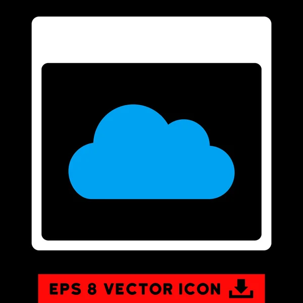 Nube Calendario Página Vector Eps icono — Vector de stock
