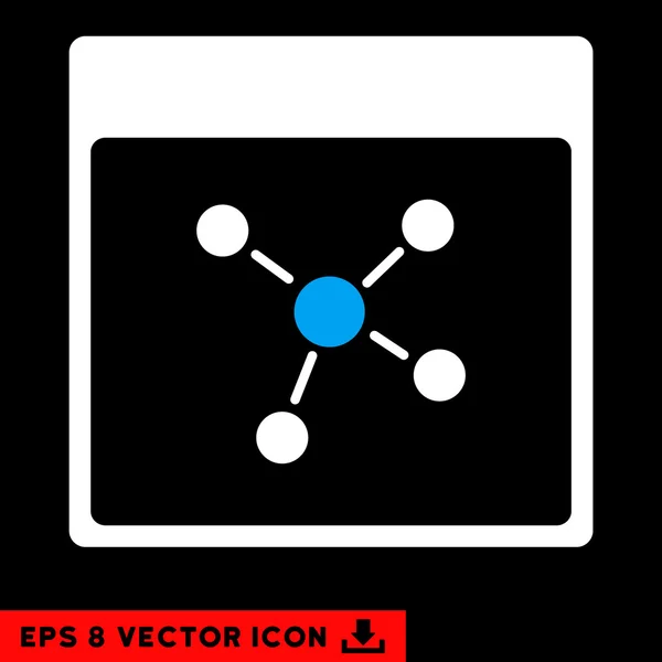 Verbindungen kalenderseite vektor eps icon — Stockvektor