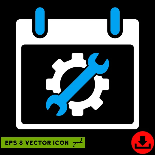 Konfigurationswerkzeuge Kalender-Tag-Vektor eps-Symbol — Stockvektor