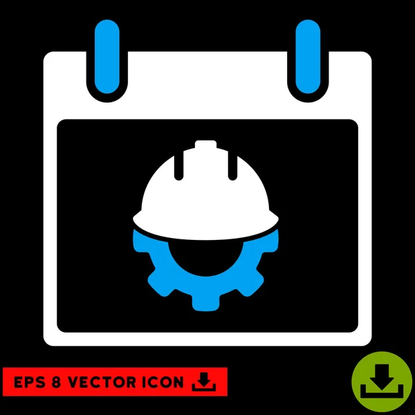 Calendário de desenvolvimento Dia Vector Eps Ícone —  Vetores de Stock