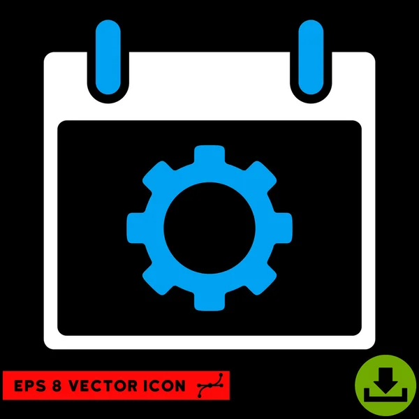 Opciones de engranaje Calendario Día Vector Eps Icono — Vector de stock