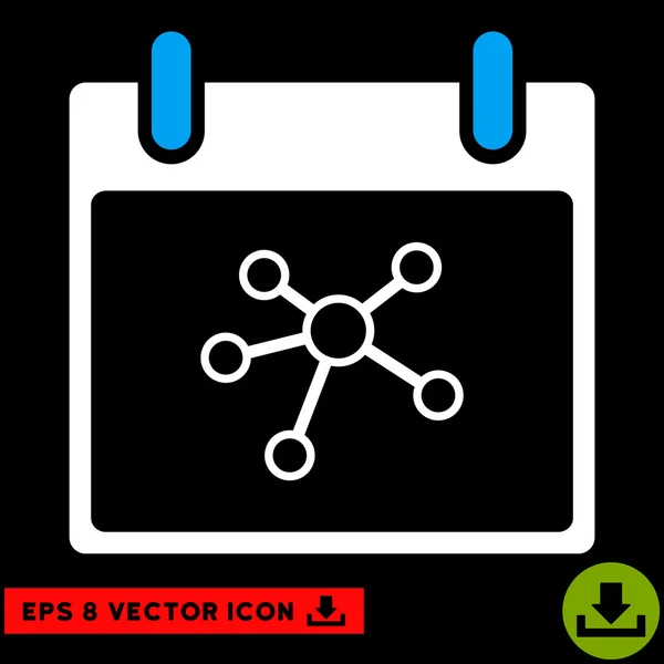 Links Kalendertag Vektor eps Symbol — Stockvektor