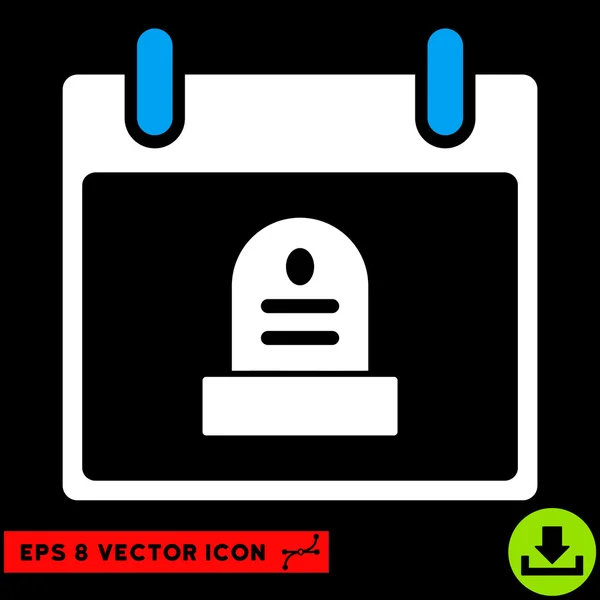 Rip monument kalendertag vektor eps icon — Stockvektor