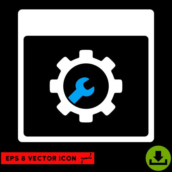 Herramientas de configuración Calendario Página Vector Eps Icono — Vector de stock