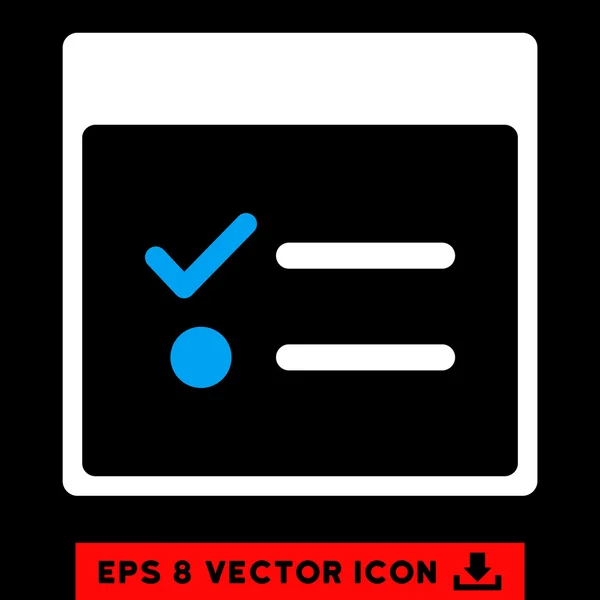 Todo items kalenderseite vektor eps icon — Stockvektor