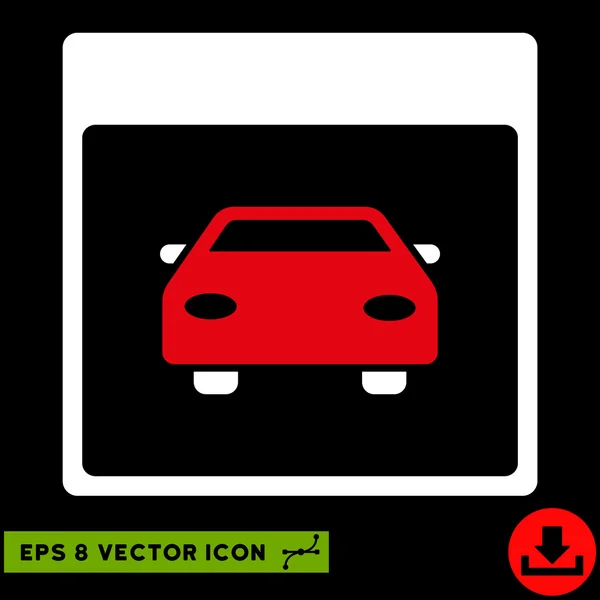Automobil Auto Kalender Seite Vektor eps Symbol — Stockvektor