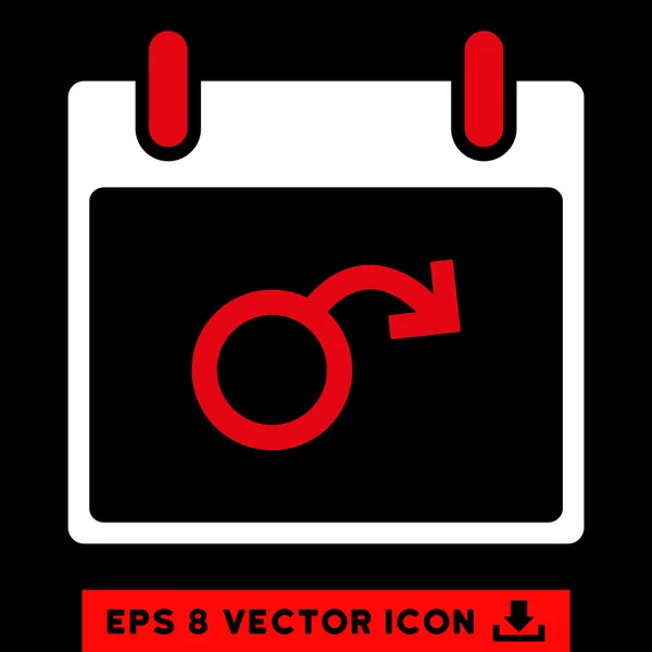 Impotenz Kalendertag Vektor eps Symbol — Stockvektor